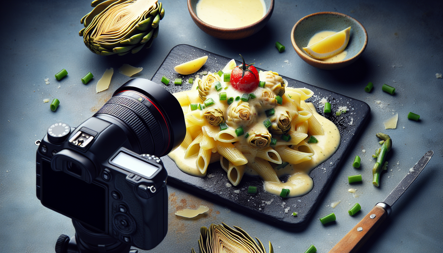 pasta con crema di carciofi